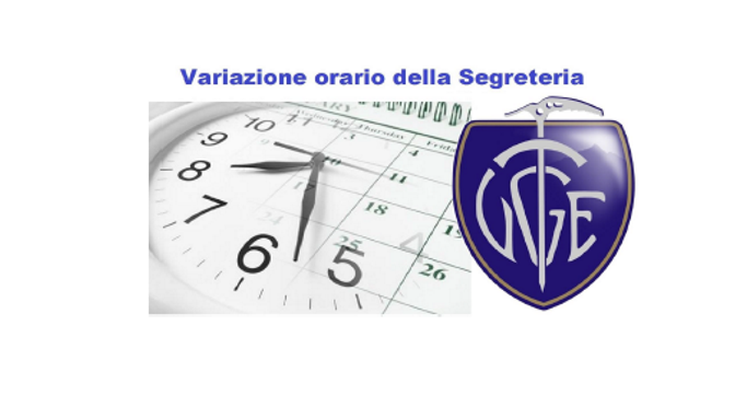 Orario della Segreteria CAI UGET