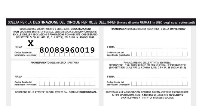 SOSTIENI LA TUA SEZIONE … 5×1000 a favore dell’UGET